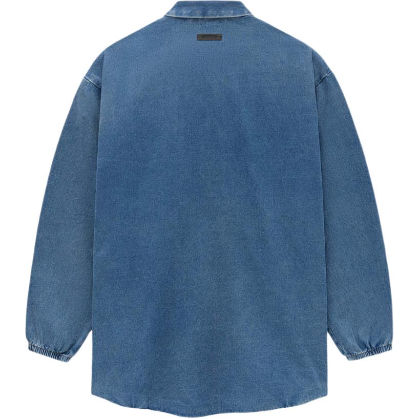 Fear Of God Essentials zip-up denim shirt jacket 202SU244590F
