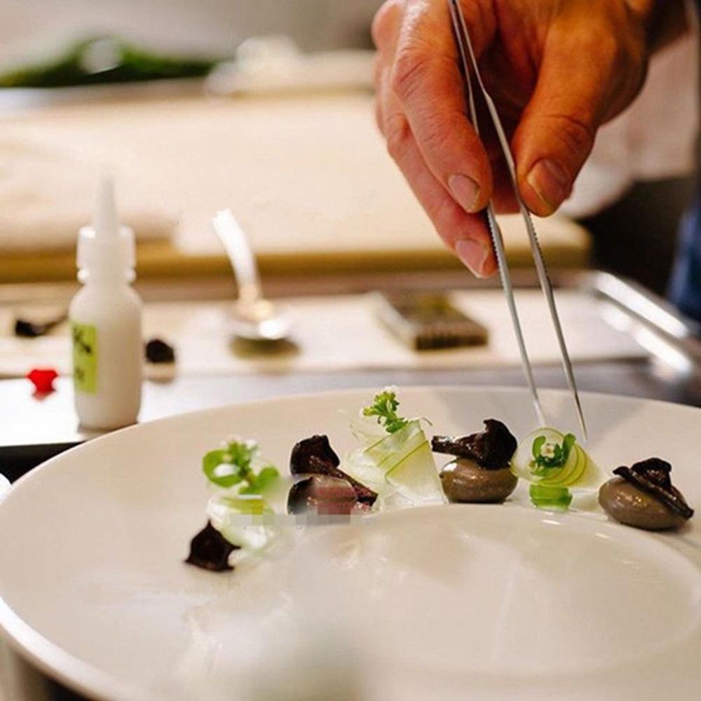 Сервировка Презентация Кухонный Инструмент Шеф-Повар Пищевой Пинцет Из Нержавеющей Стали Щипцы Для Барбекю Плоскогубцы Зажим Для Барбекю
