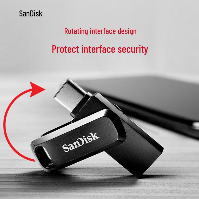 SanDisk 64GB Type-C USB 3.2 Dual Drive Go Flash Drive