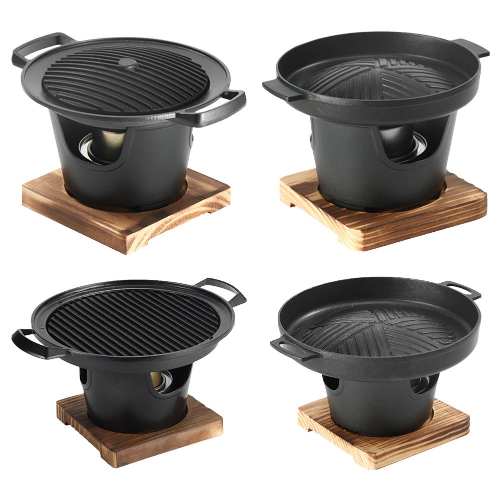 Японская одноместная духовка для готовки, съемная японская спиртовая плита, портативная мини-печь для барбекю, японская бездымная спиртовая плита