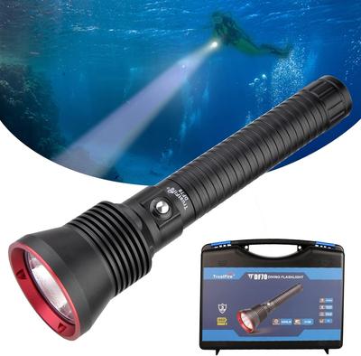 TrustFire DF70 Подводный Дайвинг 3200 Дайвинг Ручной Водонепроницаемый Светодиодный Ночной Дайвинг Использовать до 70 м 4 Яркости Идеально для Экстренных Ситуаций и Ночной Работы