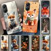 Чехол для телефона с животным лисой для Xiaomi Poco X6 X5 X7 Pro F7 Ultra Redmi 15C 15 13C 13 12C 12 10C 10 10A 9C 9A 9T 9 Coque Poco X6