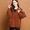 Thickened Hooded Faux Mink Fur Cardigan for Women Short Autumn Winter Jacket