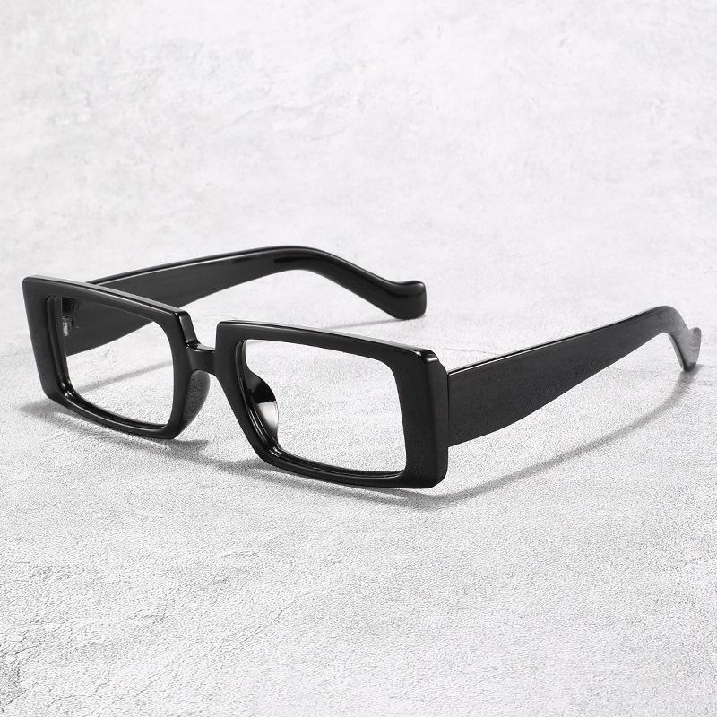 Fashion small square square anti-blue flat glasses jelly color men's and women's trend computer eye protection glasses