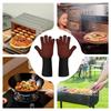 Силиконовые кухонные перчатки для гриля, прихватки для духовки с очень длинным запястьем, перчатки против ожогов, нескользящие перчатки для выпечки для домашних поваров