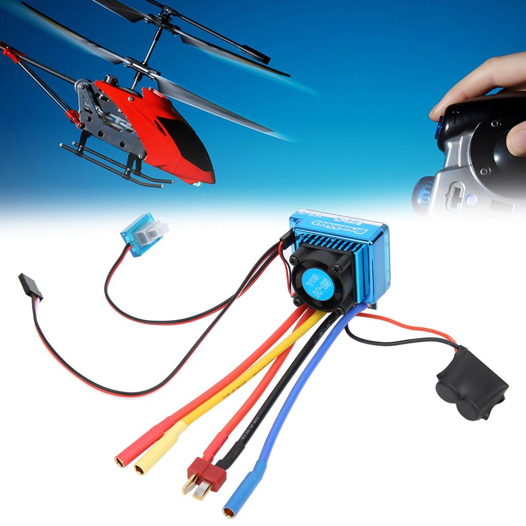 Brushless ESC Waterproof Dustproof Electronic Speed Controller for 1/10 RC Car Model80A