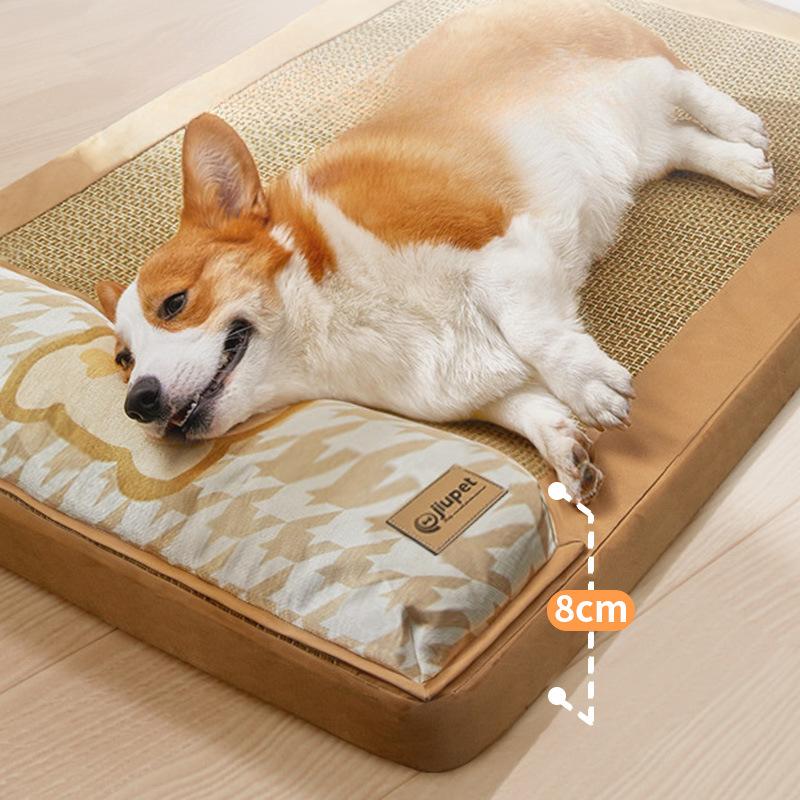 Весенне-летняя будка для собак Всесезонная подушка из ледяного шелка Подушка для собак Подушка для плюшевых игрушек Подушка для собак Подушка для кошек Подушка для домашних животных