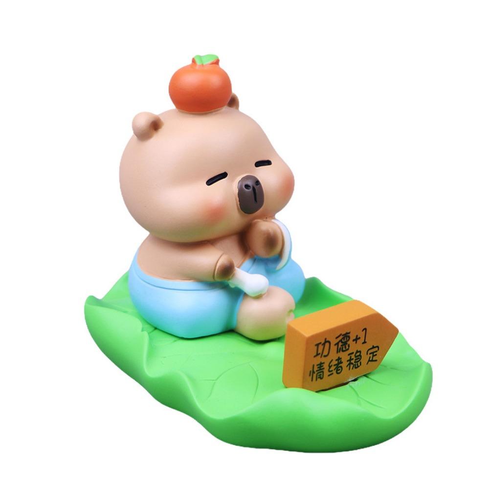 Desk Decor Capybara Mobile Phone Stand Figure Model Capybara Cell Phone Bracket Desktop Ornaments