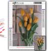 DIY 5D Diamond Painting Flowers Tulips Cross Stitch Kit Full Drill Embroidery Mosaic Art Picture of Rhinestones Gift