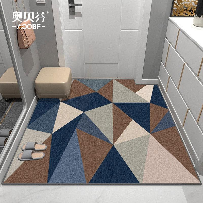 Современный ковер для входа, утолщенный, моющийся, ковер для гостиной, спальни, напольный коврик, коврик для ног
