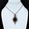 Seam Agate Pendant Gemstone Handmade Jewelry, 999 Copper Wire Wrapped Pendant, Gift For Wife Jewelry