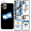 Argentina Flag Phone Case for iPhone 11 12 13 14 Pro Max Mini X XR XS SE 2020 6S 7 8 Plus Samsung Galaxy S21 S22 Shell Coque