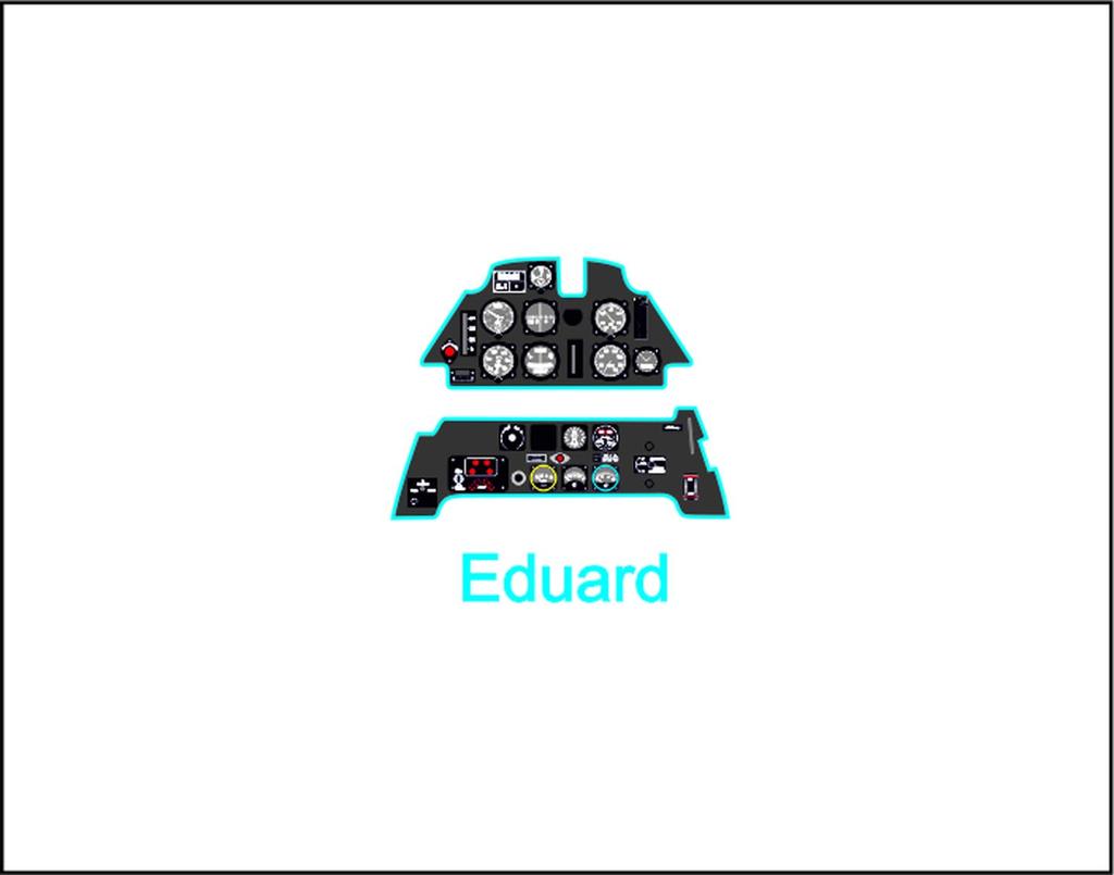 Yahoo Модель 1/32 Messerschmitt Bf109E Цветная приборная панель (для Эдуарда) Детали для пластиковой модели YMA3209