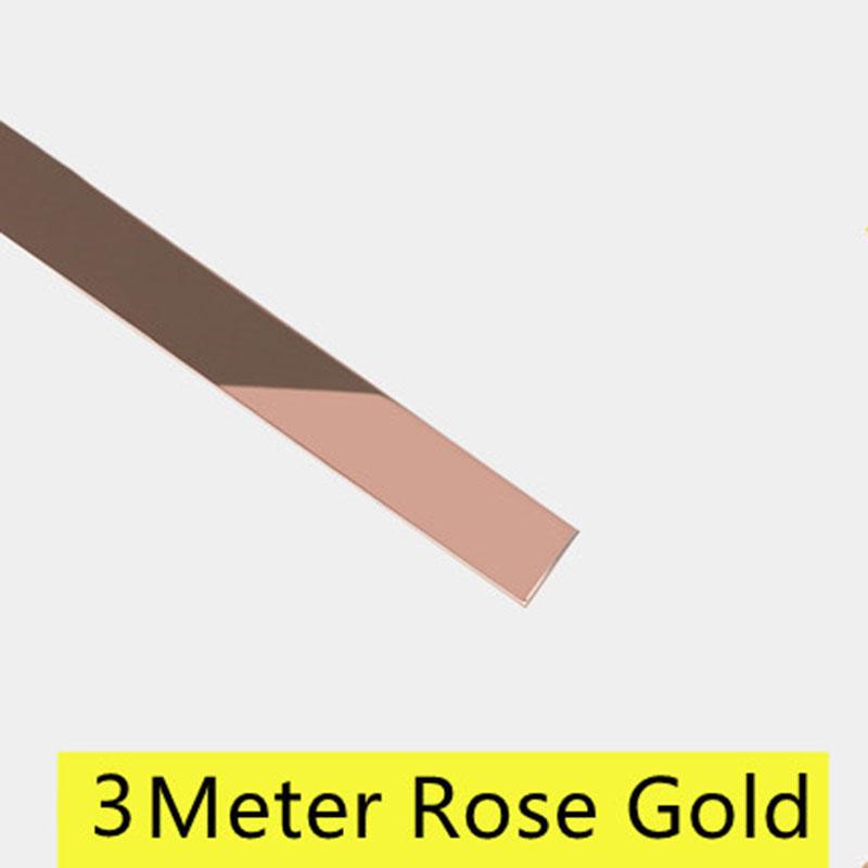 3 метра из нержавеющей стали, плоские декоративные линии, самоклеящаяся зеркальная наклейка на стену, фон для гостиной, настенная, потолочная, кромочная полоса