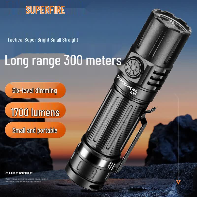 SupFire A20 1700 Lumen Rechargeable Tactical Flashlight