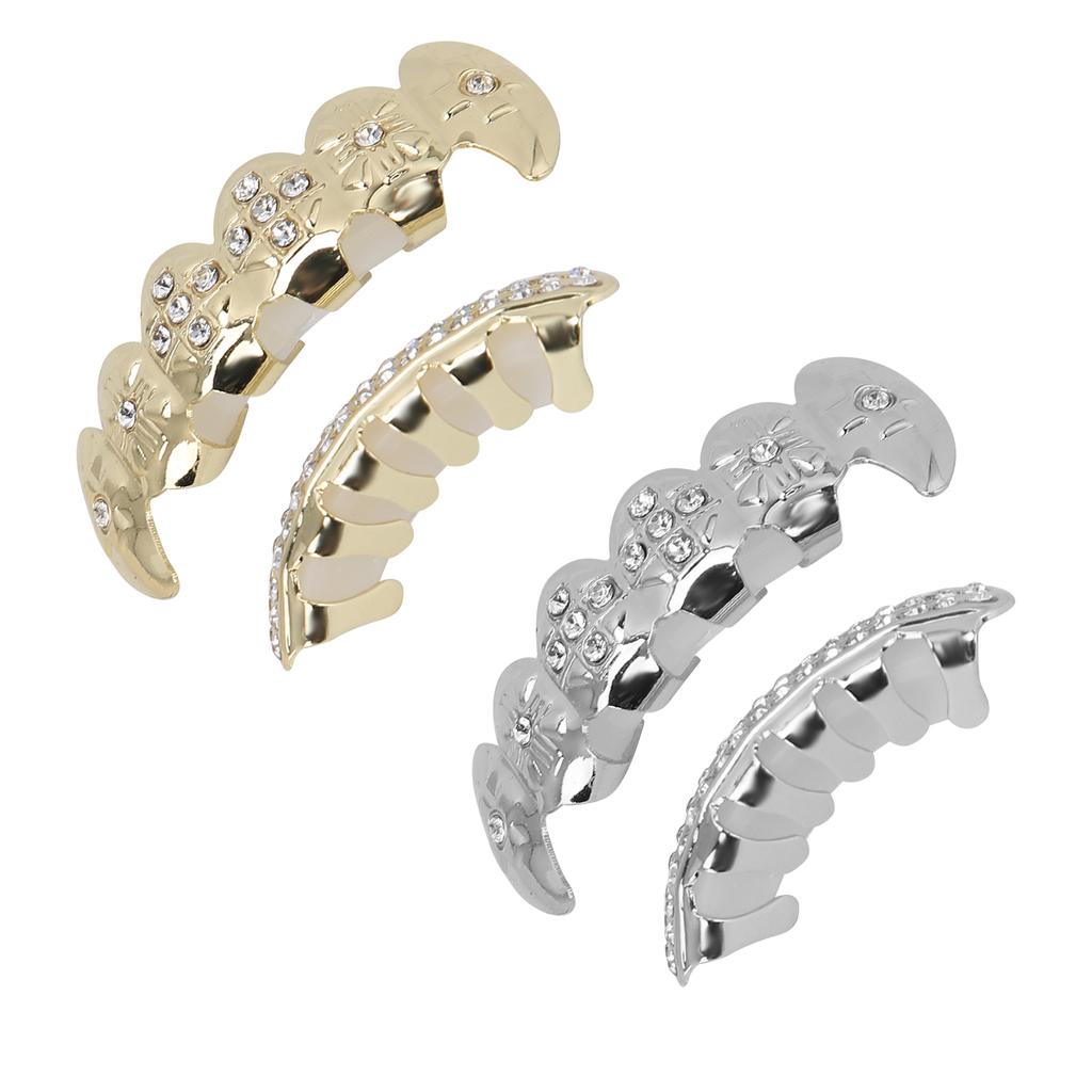 Гальванический набор вставных зубов в стиле хип-хоп, многоразовый неувядающий Хэллоуин, фестиваль, украшение для зубов, скобка