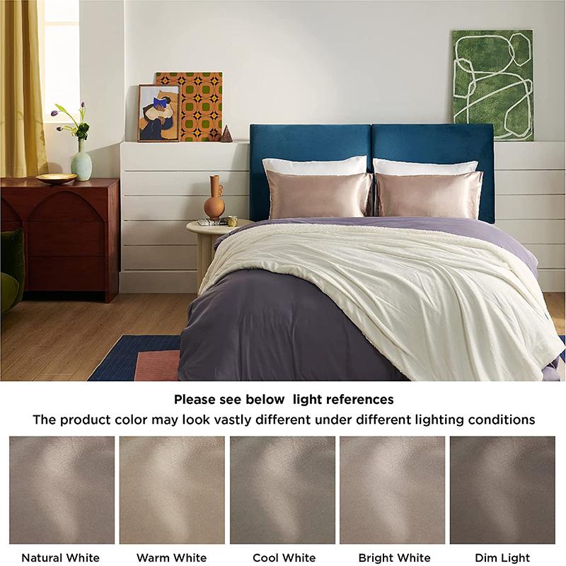 Набор из 2 атласных наволочек — воздушные шелковые наволочки для волос и кожи, 2 комплекта атласных наволочек с застежкой-конвертом