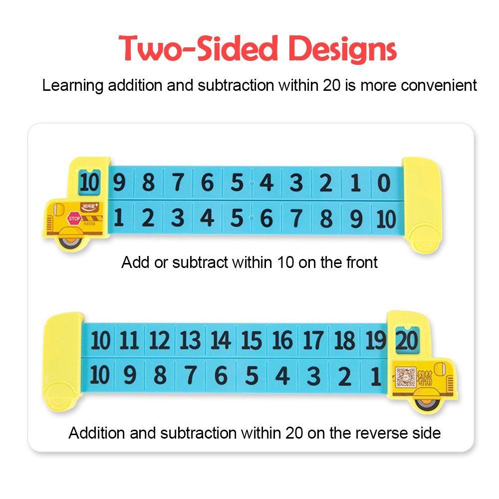 Plastic Subtraction Ruler Random Color Addition Ruler Math Decomposition Ruler School Supplies