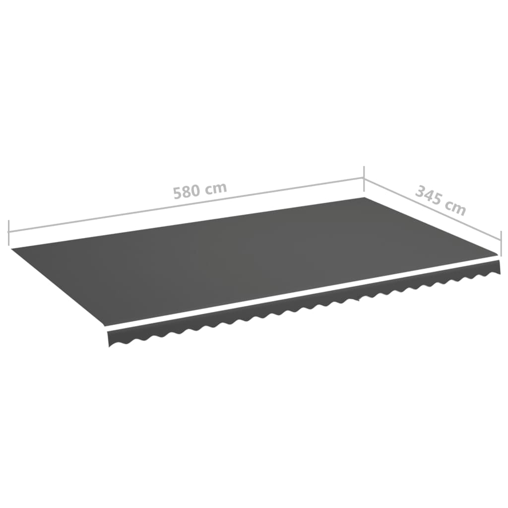 Awning Cover Anthracite 6x3.5 m