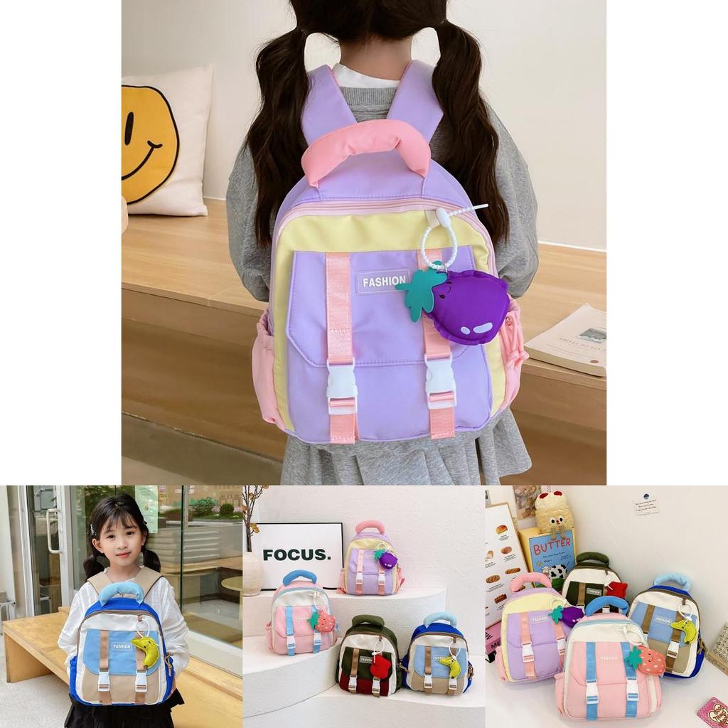 Trendy Cute Dual Shoulder Backpack For Boys And Girls In Bright Colors Perfect For School