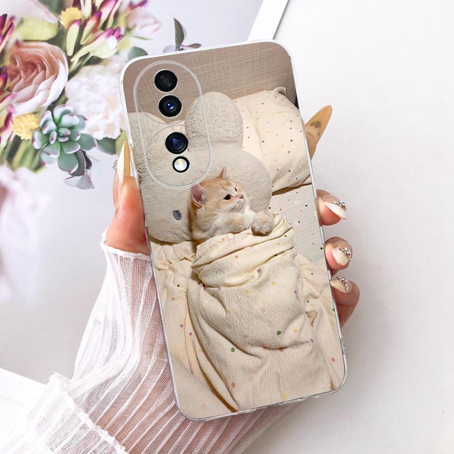 For Honor 70 Pro Plus Case HPB-AN00 New Flowers Butterfly Painted Cover Soft Slim Phone Case For Honor 70 Pro Honor70 Pro+ Shell