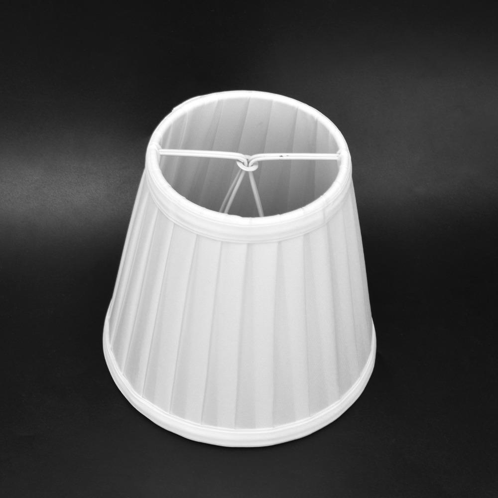 2PCS White/Yellow/Red Small Lamp Shade Clip On Design Pleated Fabric Lampshade  Wall Lamp