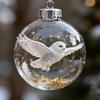 Natures Birds Crystal Glass Christmas Tree Ornament Set With Plastic Material For Holiday Decor