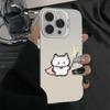 Милый мультяшный кот противоударный чехол для телефона для iphone 17 pro max 16 plus 15 14 13 11 силиконовая задняя крышка для iphone 12 pro xr xs x
