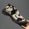 Summer New Handmade Mens Sandals Leisure Beach Shoes For Men Outdoor Wading Shoes Man Breathable Casual Anti-collision Toe Flats