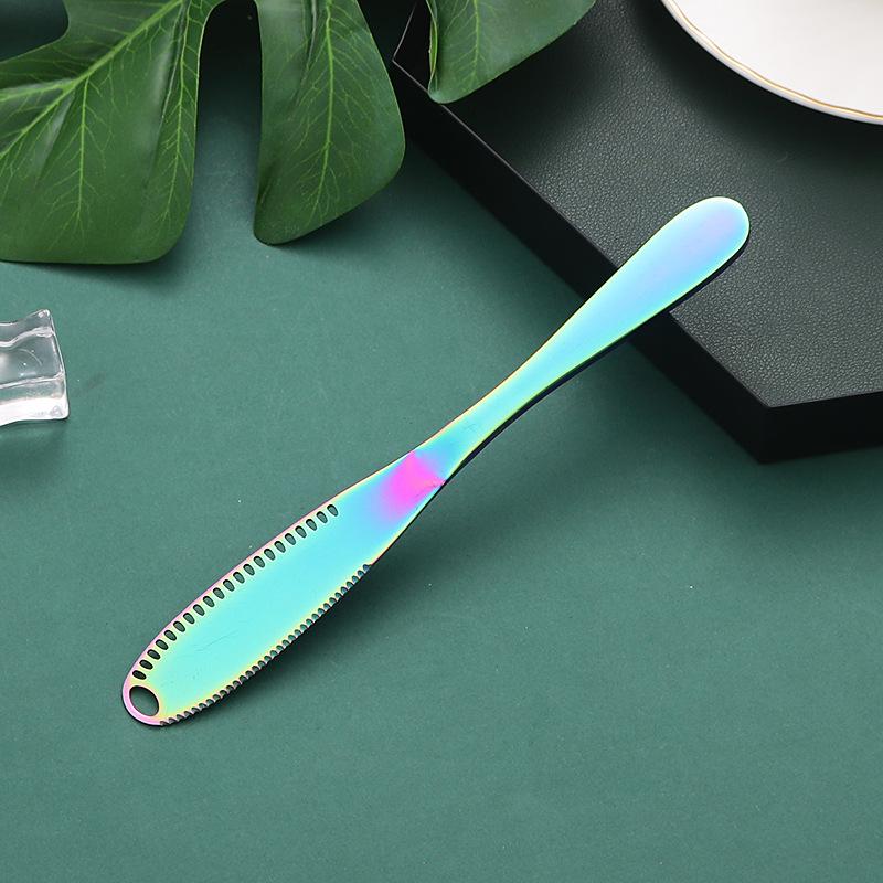 Нож для масла из нержавеющей стали 430, нож для сыра, масла с отверстиями, скребок для хлеба, джема, выпечки, крема