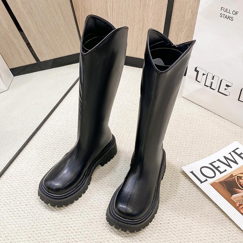 Big Tube Circumference Knight Boots Women's Knee Fat Mm Thick Leg Long Boots Small Man 2025 Autumn and Winter New High Boots