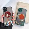 Crane and Koi Fish Chinese Style Phone Case Matte Transparent For Iphone 13 11 12 7 8 Plus Mini X Xs Xr Pro Max Cover