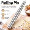 304 Stainless Steel Rolling Pin Non-Stick Metal Dough Roller Pastry Rolling Pin  Fondant Pizza