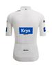 Santini Tour DE France-White Funline Cycling Jersey, Men's White Jersey, Size 3XL