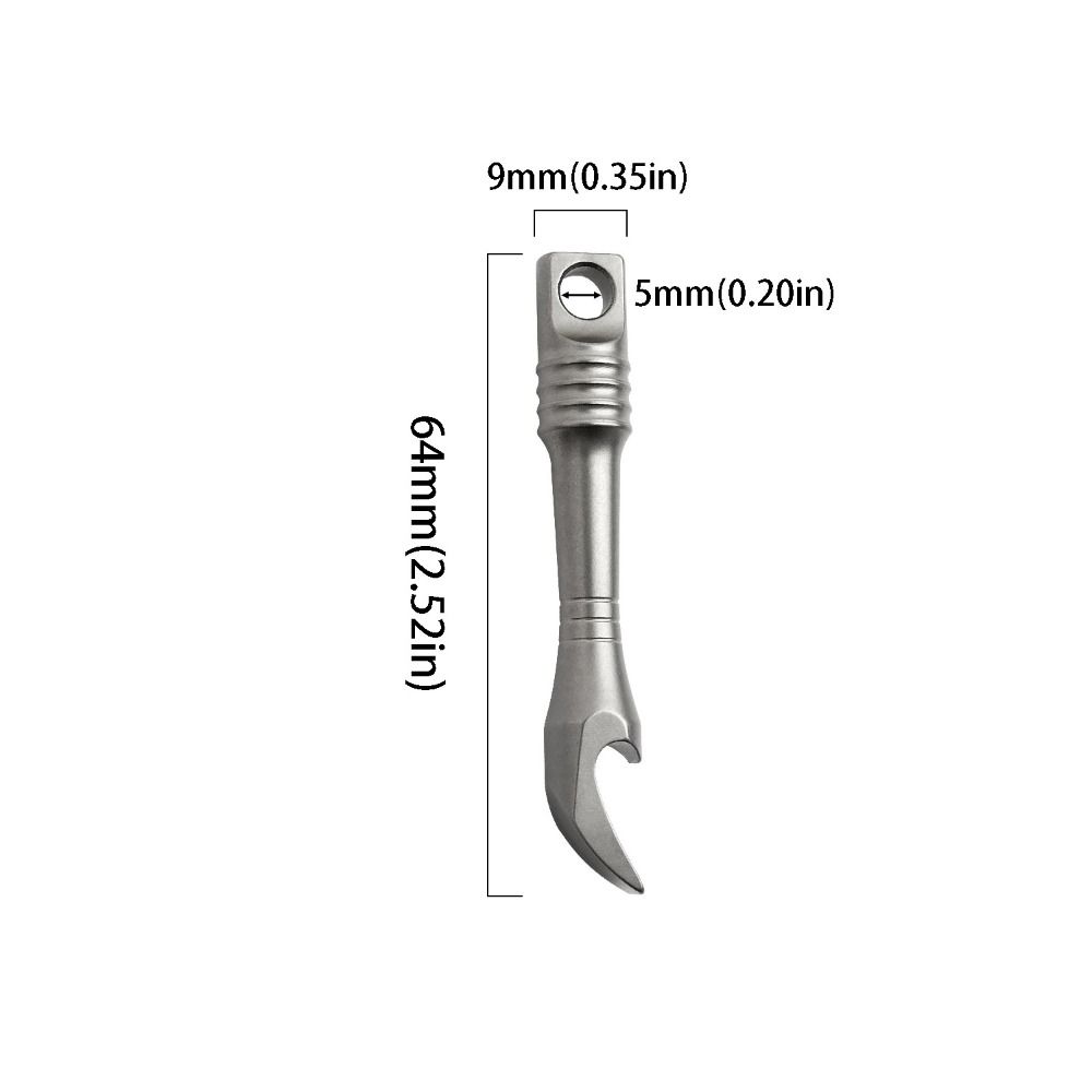 Multi-functional EDC Multi-functional Tool Titanium Zinc Zinc Alloy Bottle Opener Daily Use