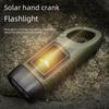 Germany Export Outdoor Solar & Hand-Crank Rechargeable Multifunction Flashlight