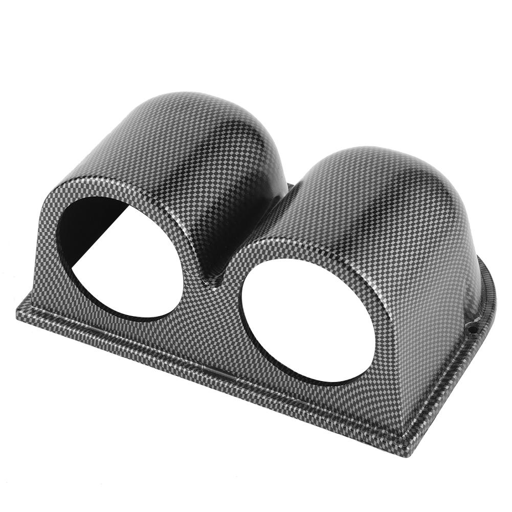 52mm2in 2Hole Gauge Mount Holder Universal Carbon Fiber Style Car Dash Meter Pod