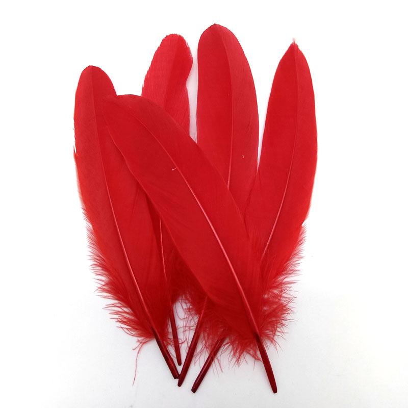 20PCS Hard Stick Colourful Goose Feathers Plumes Swan for Home Decoration Crafts DIY Jewelry Making Table Centerpieces 15-20cm