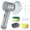 Sunshine Portable USB Rechargeable Power Cleaning Brush Household Electric Dish Scrubber for Kitchen Cleaning Cleaning Brushes