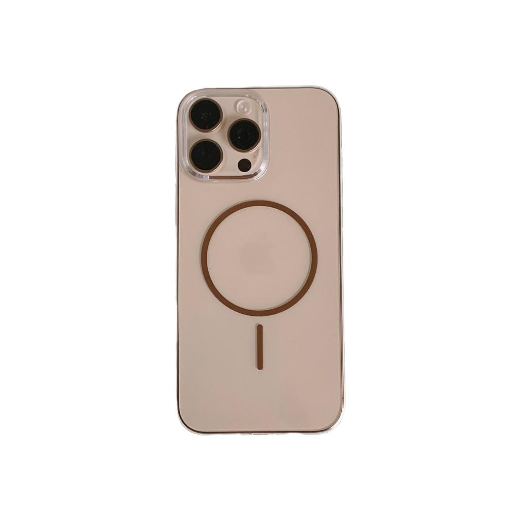 Креативное тонкое кольцо с магнитной фиксацией подходит для iPhone16promax, прозрачный чехол для мобильного телефона, Apple 15, полностью закрывающий PC, противоударный чехол.