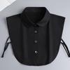 Fashion White Fake Collar Women Detachable Collars Black Woman False Collar Lace Removable Half Shirts Tie Top Collars Decor