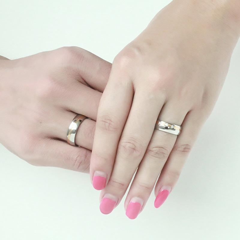 Обручальные кольца Vnox для женщин / мужчин, ювелирные изделия из нержавеющей стали 316l за 1 шт.