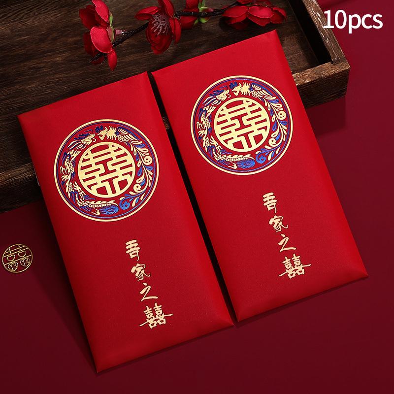 1Pc  Cloth Wedding Red Envelope Traditional Chinese Wedding Red Envelope Lucky Money Packets With Tassel Weddings Supplies