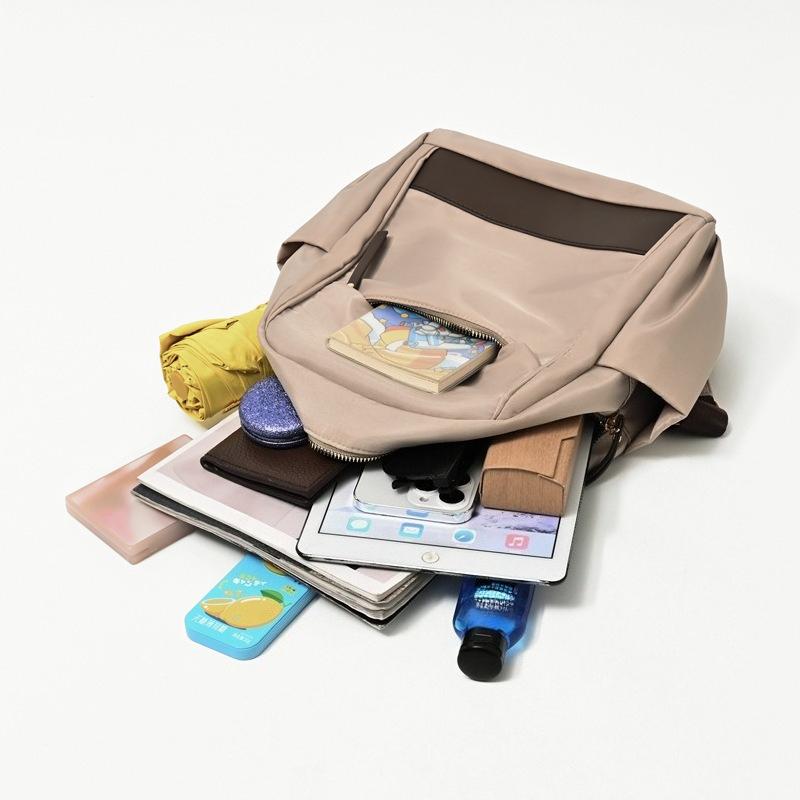 2025 Новый женский рюкзак Легкий дорожный рюкзак для отдыха Нейлоновый простой рюкзак для поездок на работу Студенческий школьный рюкзак