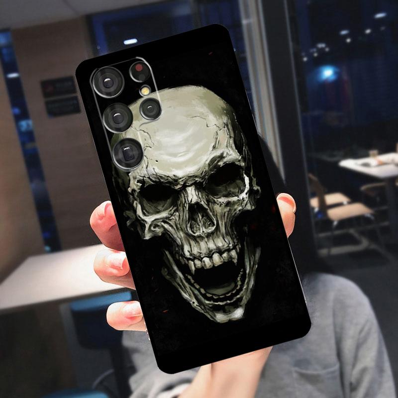 Готический Чехол-Череп Для Samsung Galaxy S25 Ultra S24 S22 S21 S23 Plus S20 FE S9 S10 S24 FE
