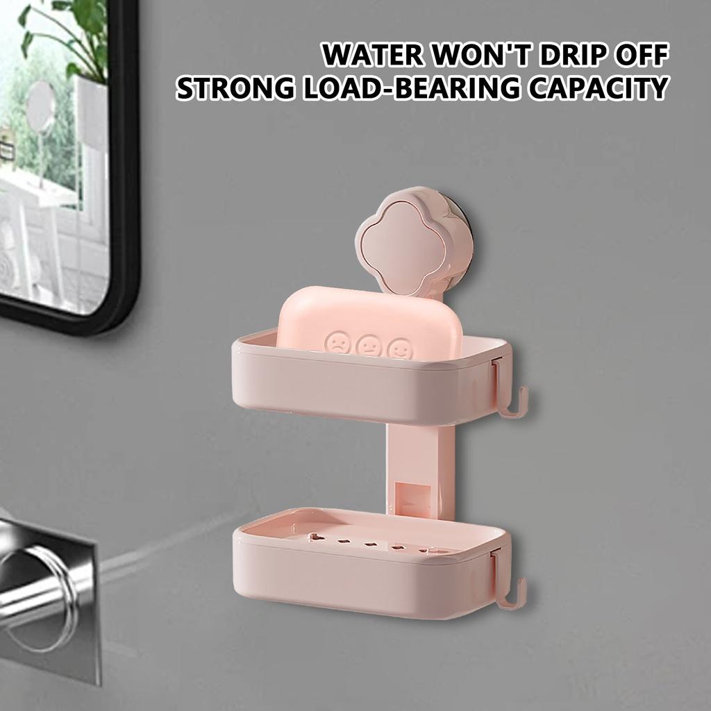 Пластиковая мыльница с присоской Мыльница для умывальника настенная без перфоратора Мыльница настенная Мыльница