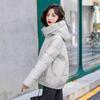 2024 Winter Plus Size Korean Style Mid-Length Thickened Cotton Coat for Women