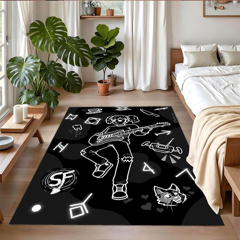Crystal Velvet Rug Soft Non Slip Indoor Floor Mat Home DecorSally Face