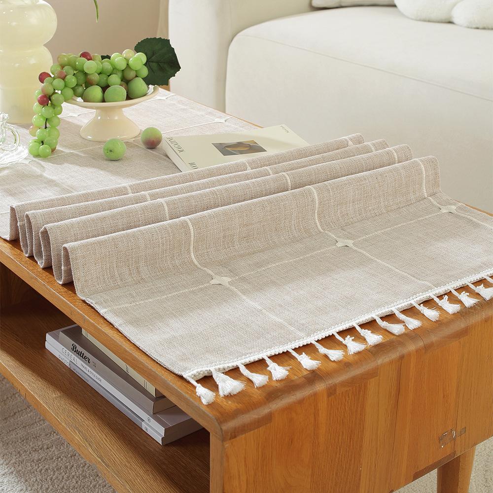 Водонепроницаемая и пыленепроницаемая скатерть, утолщенная жаккардовая накидка на журнальный столик, чехол для тумбы под телевизор, чехол с карманами для хранения для холодильника, тканевая декорация