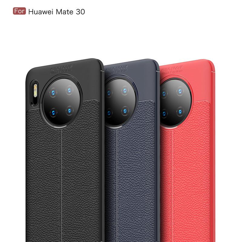 Чехол-бампер из ТПУ для Honor 90, мягкий, с текстурой личи, противоударный, полное покрытие